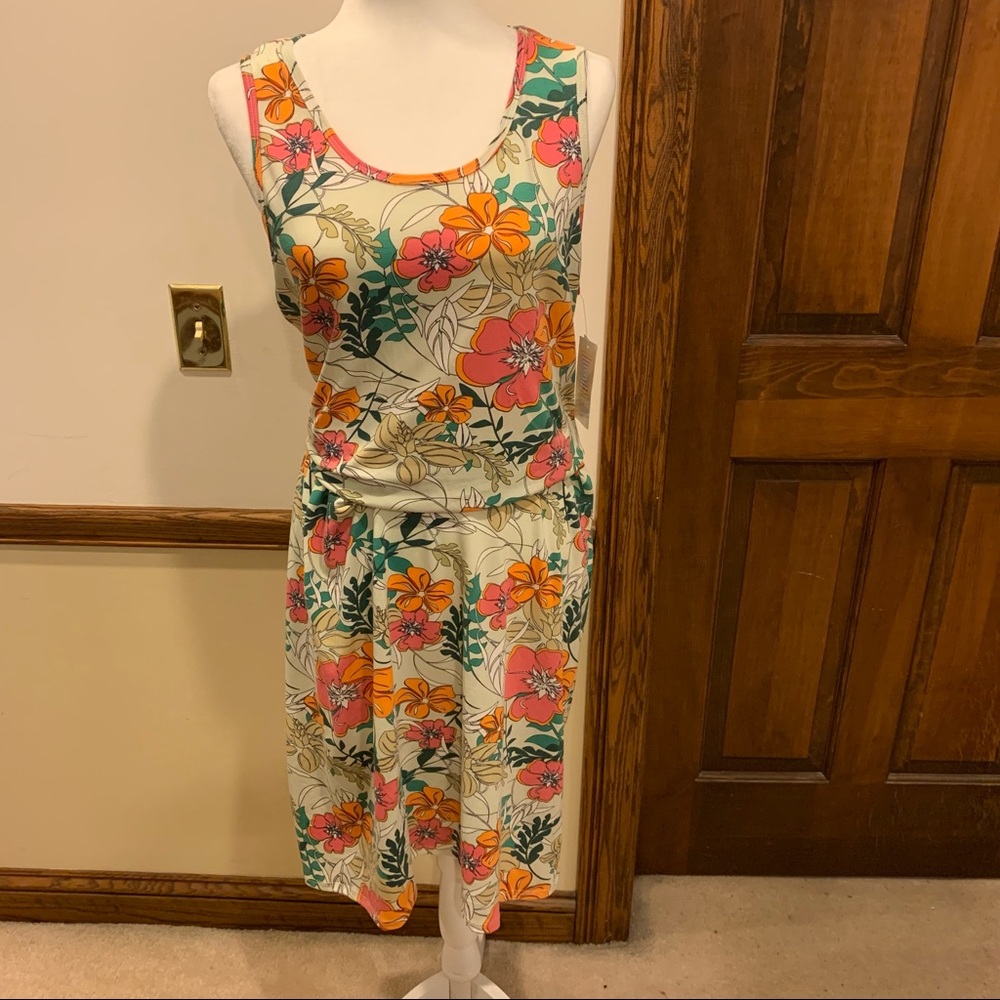 Tropical Lularoe Summer Tank Dress